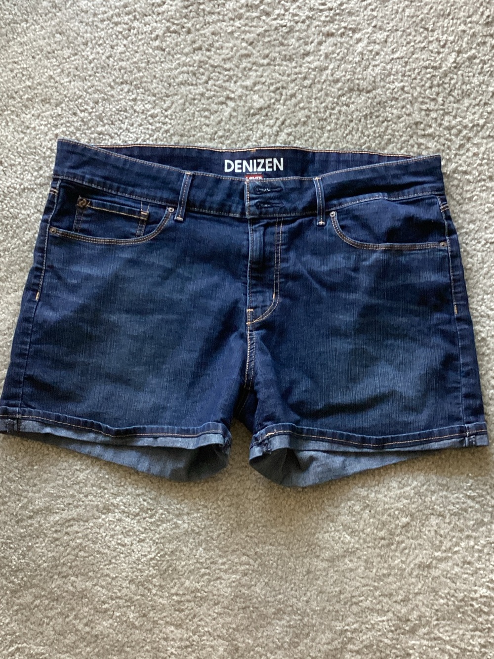 Denizen from Levi's Dark Indigo Denim Jean Shorts